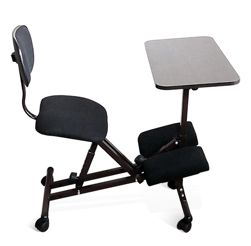 Ортопедичний колінний стілець зі столиком для ноутбука